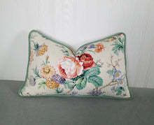 Load image into Gallery viewer, Floral Pillow Cover Summer Hill Fabric FREE PIPING 18X18 20X20 22x22 MADE TO ORDER
