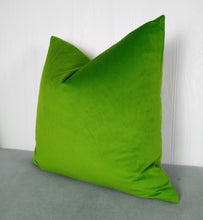 Load image into Gallery viewer, Kelly Green Pillow Cover Velvet FREE PIPING 18X18 20X20 22X22 Made to Order
