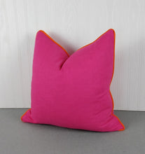 Load image into Gallery viewer, Fuchsia Pink Pillow Cover FREE PIPING 18x18 20x20 22x22 24x24 13x20 14x22 16x26
