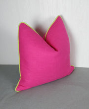 Load image into Gallery viewer, Fuchsia Pink Pillow Cover FREE PIPING 18x18 20x20 22x22 24x24 13x20 14x22 16x26
