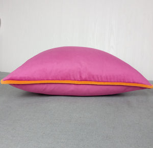 Fuchsia Velvet Pillow Cover Pink FREE PIPING 18x18 20x20 22x22 24x24 MADE TO ORDER